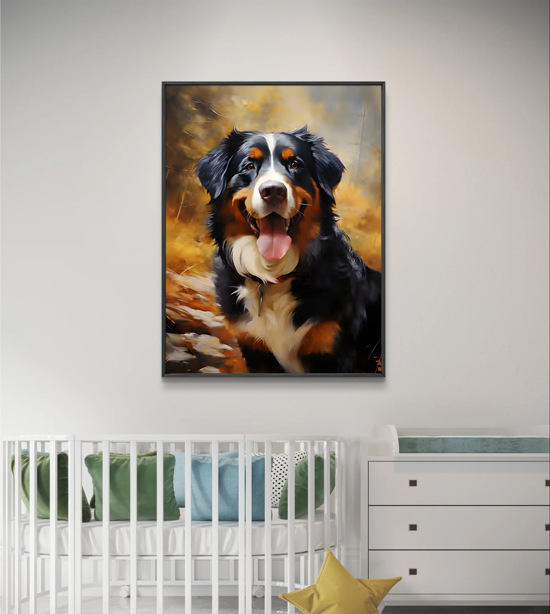 Bernese Mountain Dog 5D Diamond Painting Kit Cute Pet Dog Diy Diamond Embroidery Color Cross Stitch Hand Gift Home Wall Decor