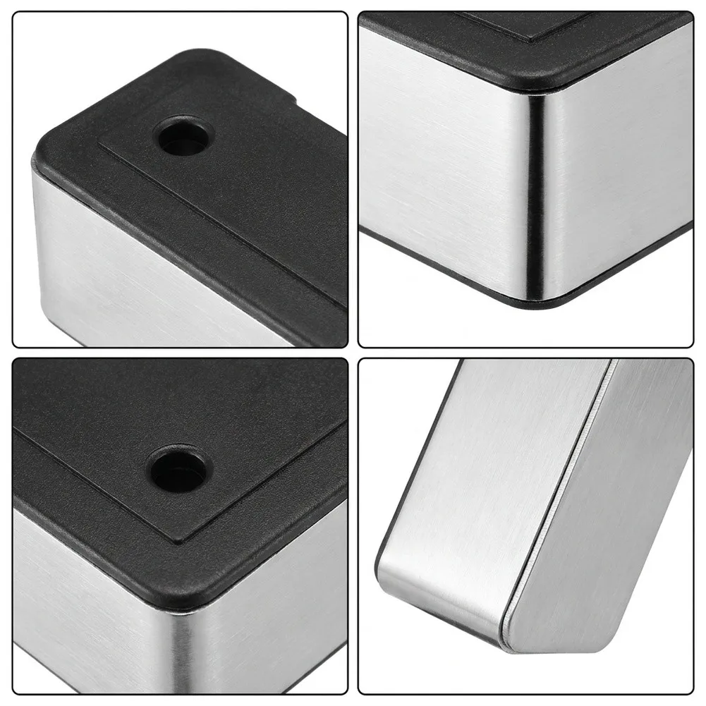 4 Adjustable L-Shaped Furniture Legs for Beds Sofas Ottomans Cabinets Desks and DIY Furniture Height Adjustment