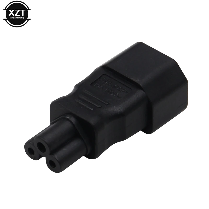 Универсальный адаптер питания IEC 320 C14 в C5, преобразователь C5 в C14, розетка переменного тока, 3-контактный разъем IEC320 C14, ГОРЯЧАЯ ПРОДАЖА