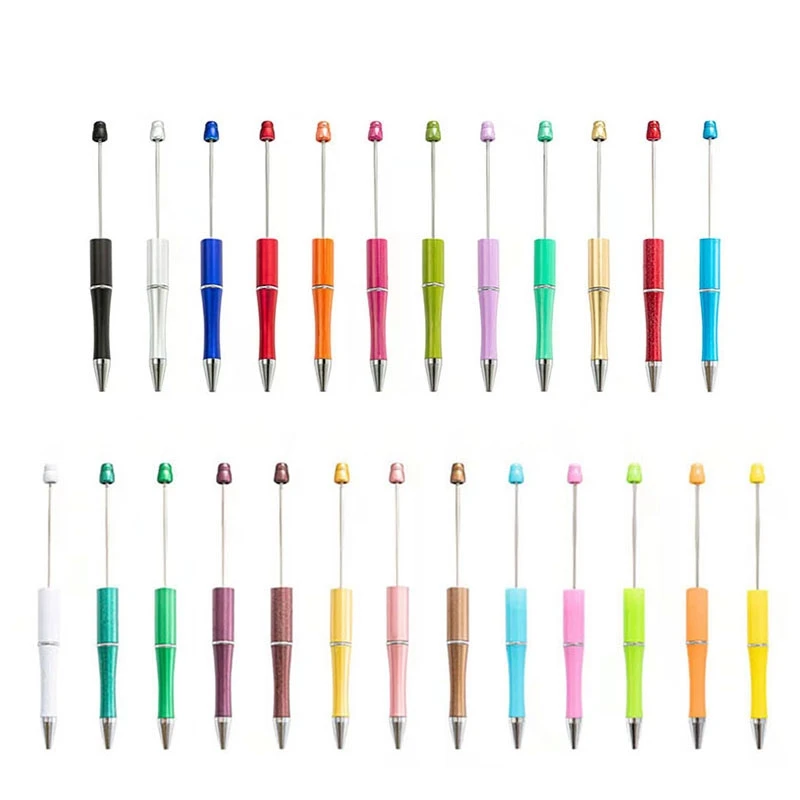 

200pcs Plastic Beadable Pen Bead Pens Ballpoint Pen Gift Ball Pen Kids Party Personalized Gift Wedding Gift For Guests