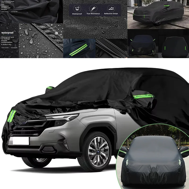 

Всепогодный чехол для автомобиля Subaru Forester - снегозащитный, водонепроницаемый, пылезащитный, солнцезащитный, со светоотражающими полосами