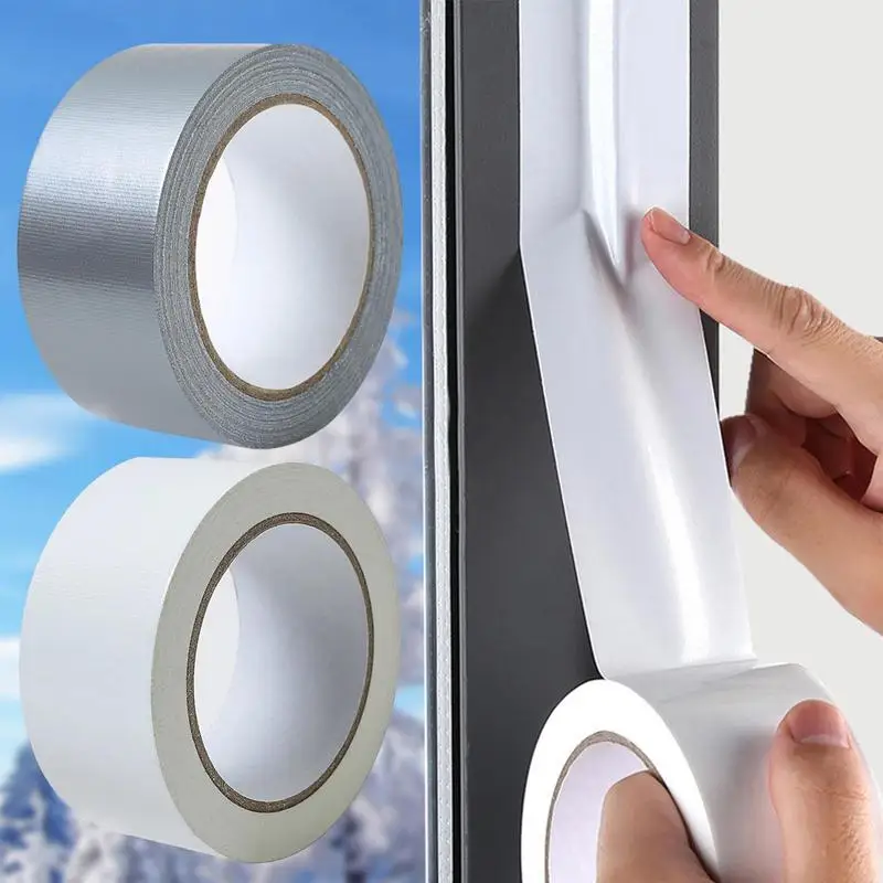 Windproof Window Sealing Tape White Door Gap Self Adhesive Seam Sealing Strip Waterproof Windproof Dustproof Weather Stripping