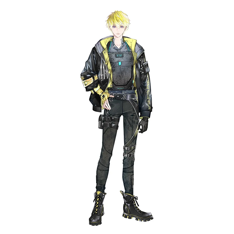 Anime Game VTuber Hololive Nijisanji Sonny Brisko Battle Dress Daily Uniform Party Outfit Cosplay Costume Men Halloween 2022 New