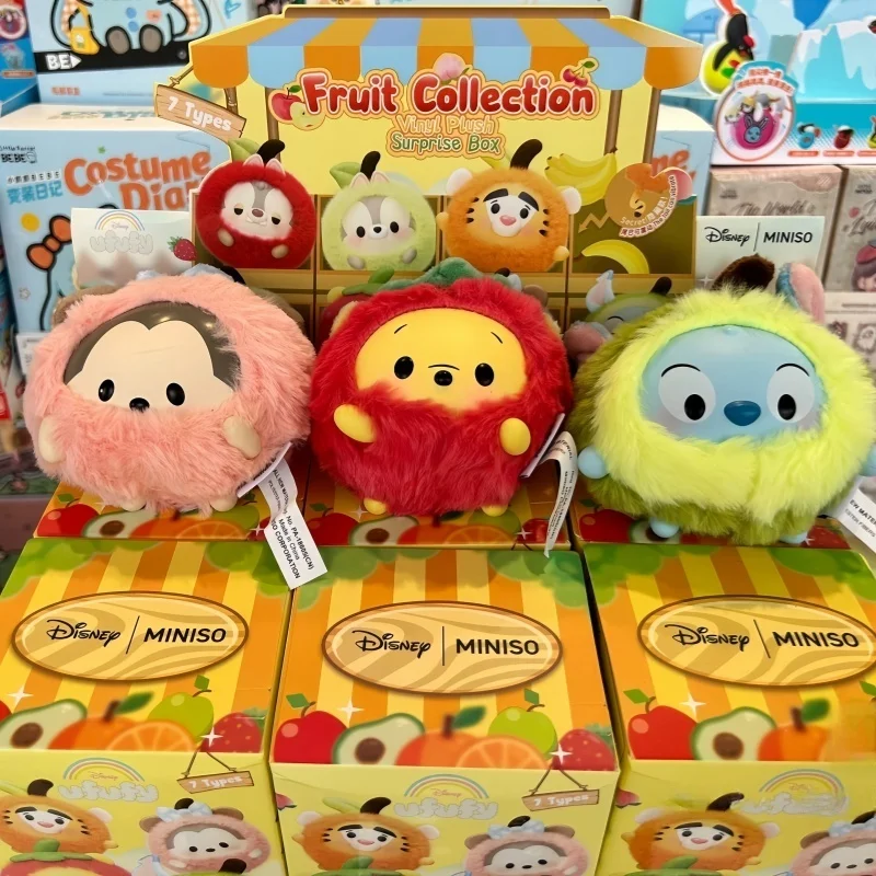 

Disney Ufufy Fruit Series супер милый набор загадочных слепых коробок, плюшевый кулон, орнамент, очаровательный коллекционный кавайный подарок для детей, фанатов