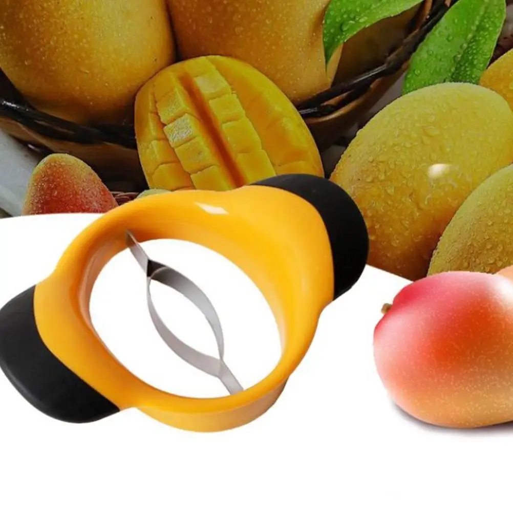 Stainless Steel Mango Slicer Cutter Fruit Tool Mango Corer Knife Fruit Slicer Household Kitchen Gadget Gadget Accessories