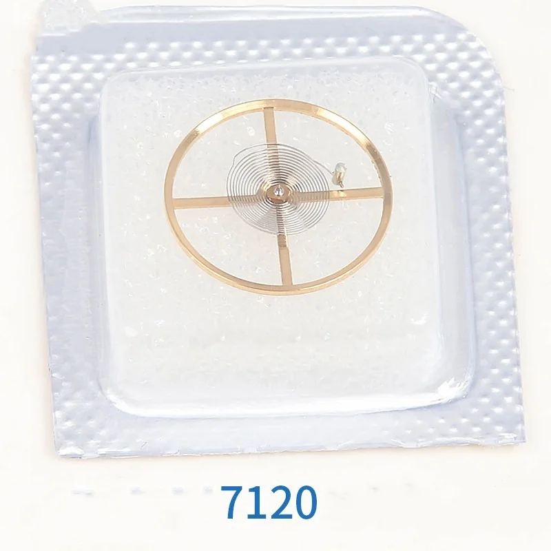 Balance Wheel with Balance Spring Watch Accessories For Shanghai 7120 Movement balance wheel Watch Movement Repair parts Replace