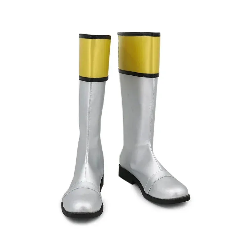 Realcos hyakujuu sentai gaoranger gaosilver tsukimaro ogami cosplay sapatos botas halloween cosplay traje acessório