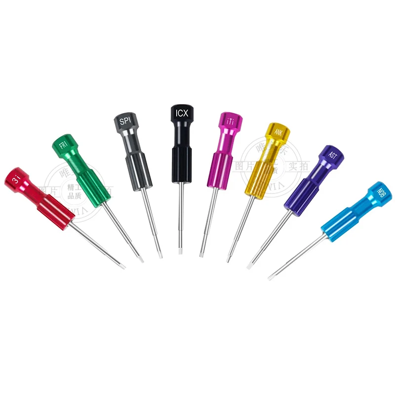 Dentist Screwdriver Dental Orthodontic 8pcs Matching Micro Screw Driver Kits With Base for Implants Drilling Tool