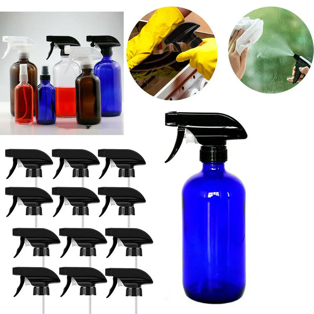 12 Pcs Trigger Sprayer Spray Bottle Nozzle Head - 28/410 Neck Bottle Size