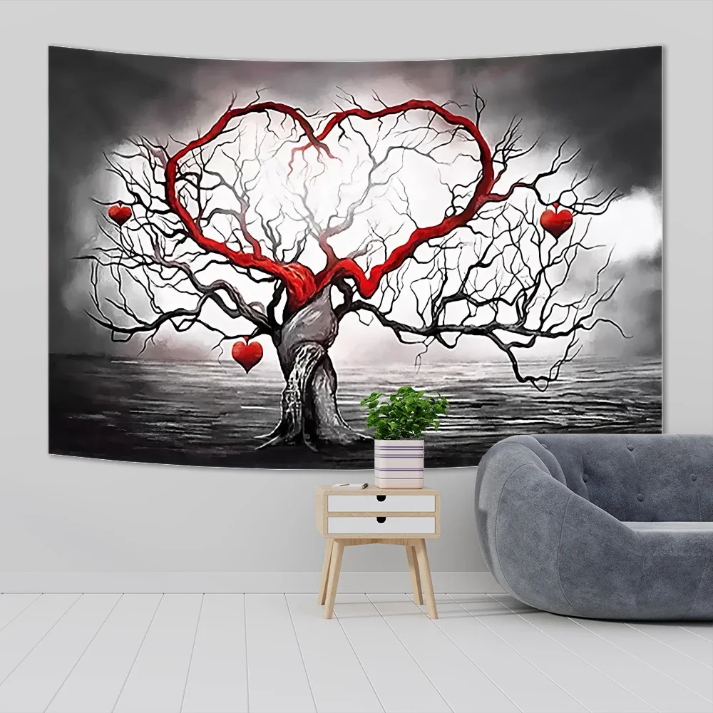 Beautiful Desert withered tree romantic artwork Bohemian style decoration room wall hanging hippie wall hanging anime tapestry