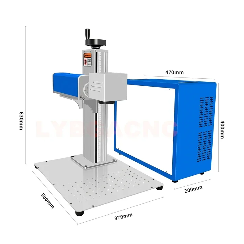 50W Fiber Laser Marking Cutting Machine 30W Raycus Metal Steel Jewelry Gold  Engraver Marker with Rotary Axis Clamp Jig Optional