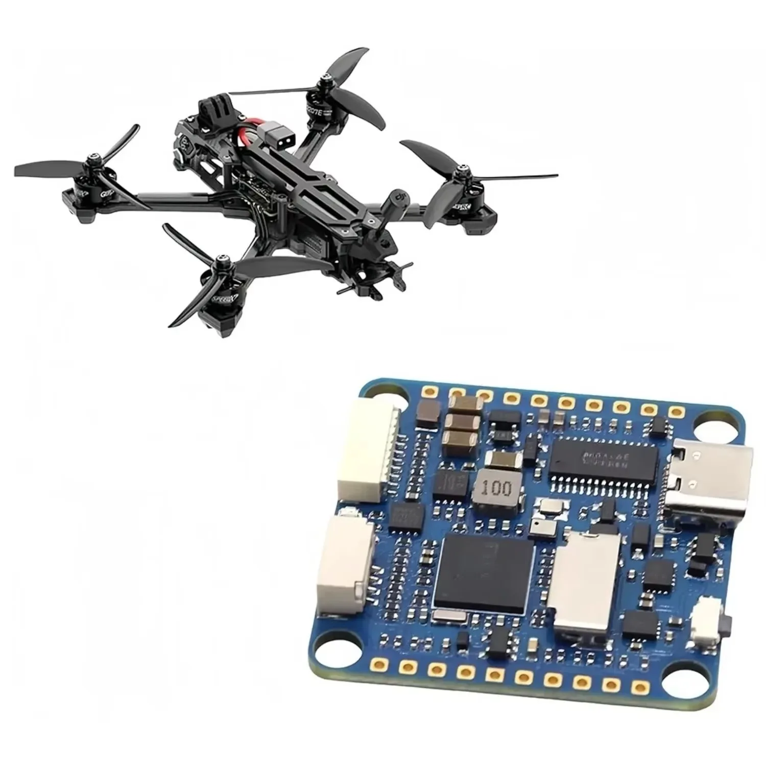 ToPssHigh-Performance Drone Flight Controller Compatible With MATEK H743 SLIM V3 BetaFlight For FPV Racing Drones Supporting INA