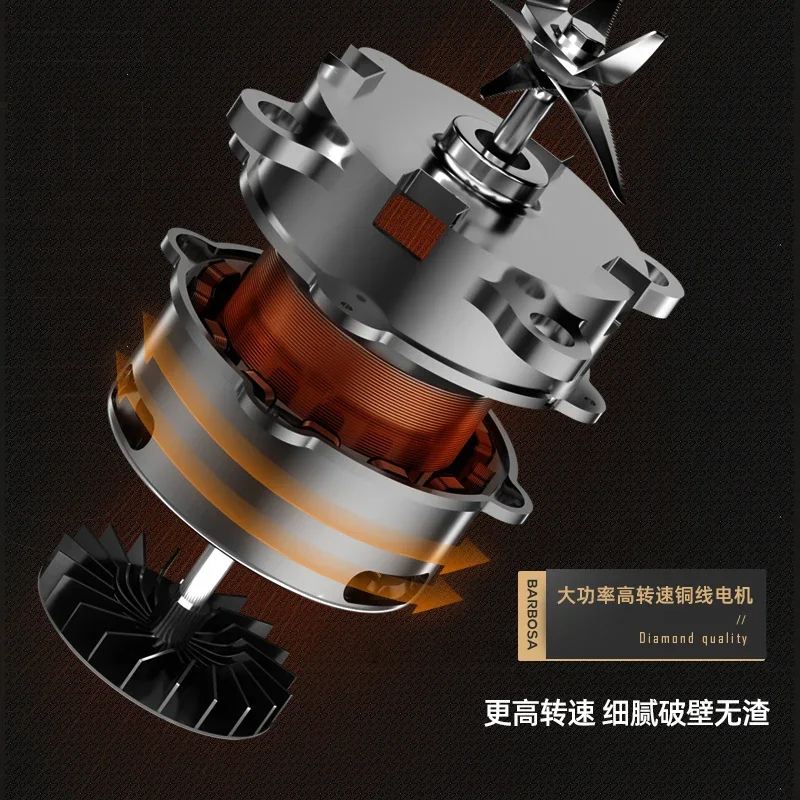 เครื่องทํานมถั่วเหลืองเชิงพาณิชย์ ร้านอาหารเช้าบดสด กรองไร้ตะกรัน เบรกเกอร์ติดผนังกําลังสูงความจุขนาดใหญ่