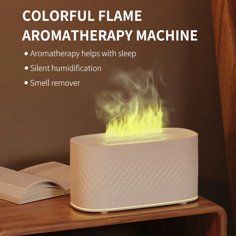 Colorful Simulated Flame Aromatherapy Machine Small USB Portable Aromatherapy Diffuser Air Humidification Aromatherapy Machine