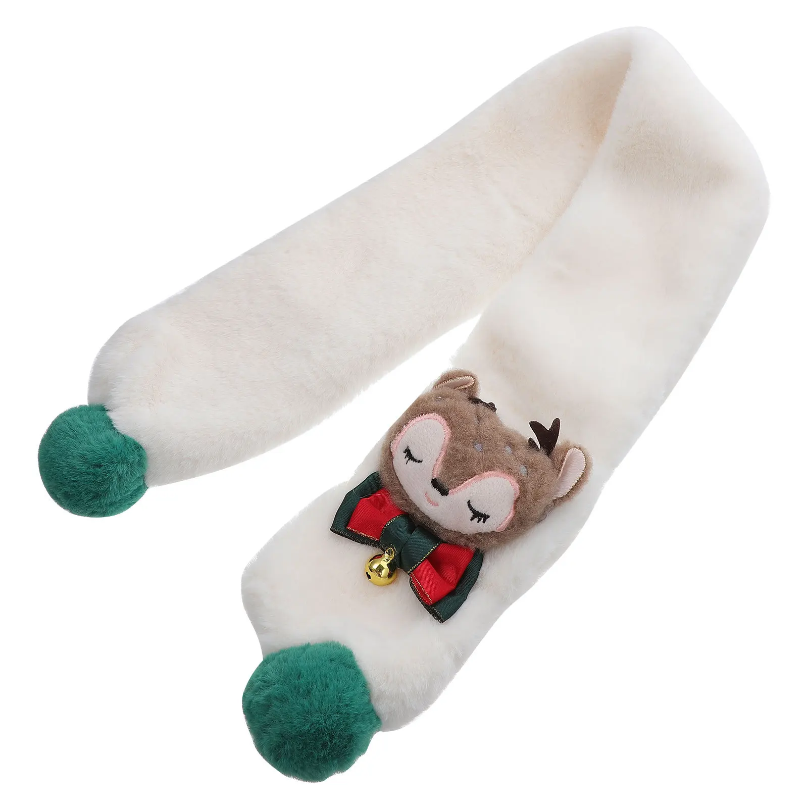 1 قطعة وشاح الشتاء لينة البوليستر عيد الميلاد نمط الرقبة التفاف للتزلج ركوب التخييم ارتداء اليومي #3