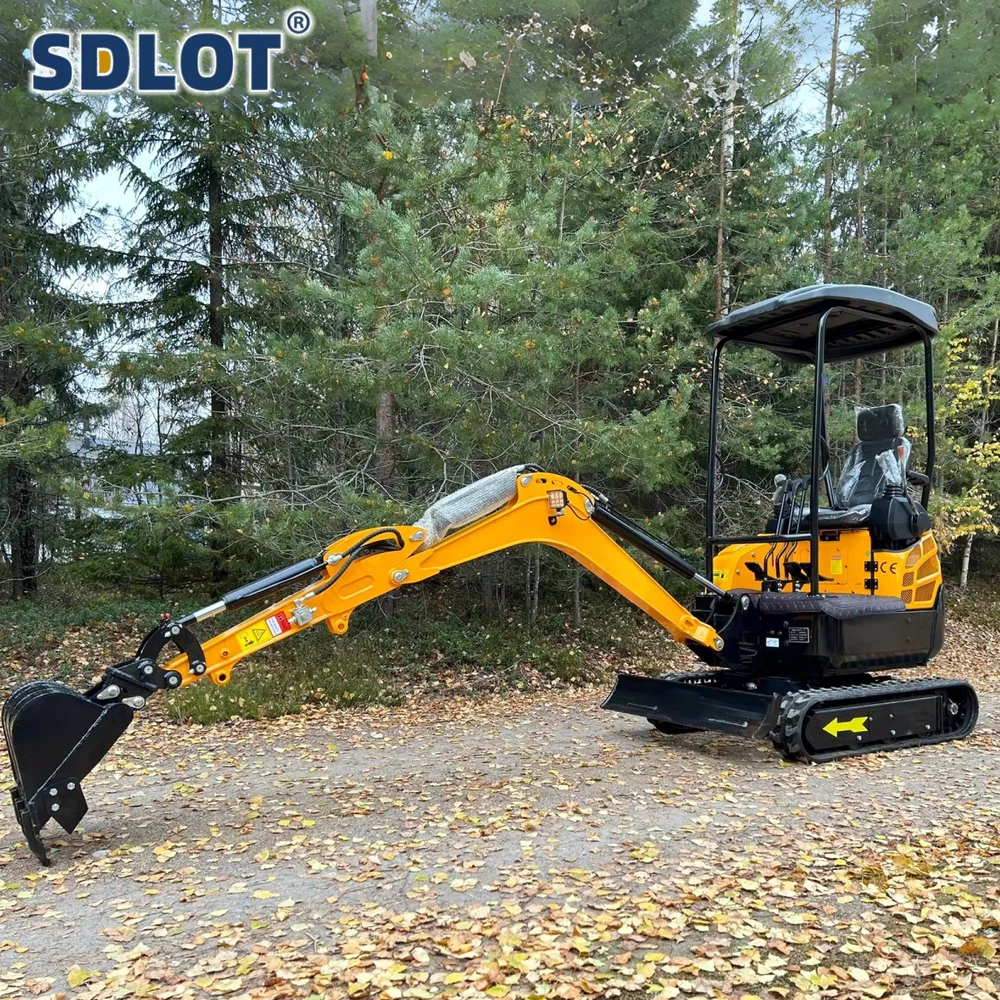 Mini Excavator Crawler Mini Excavator Machine Home Farm Small Digger 1Ton 1.5Ton 2Ton EPA Kubota Mini Excavators Customized