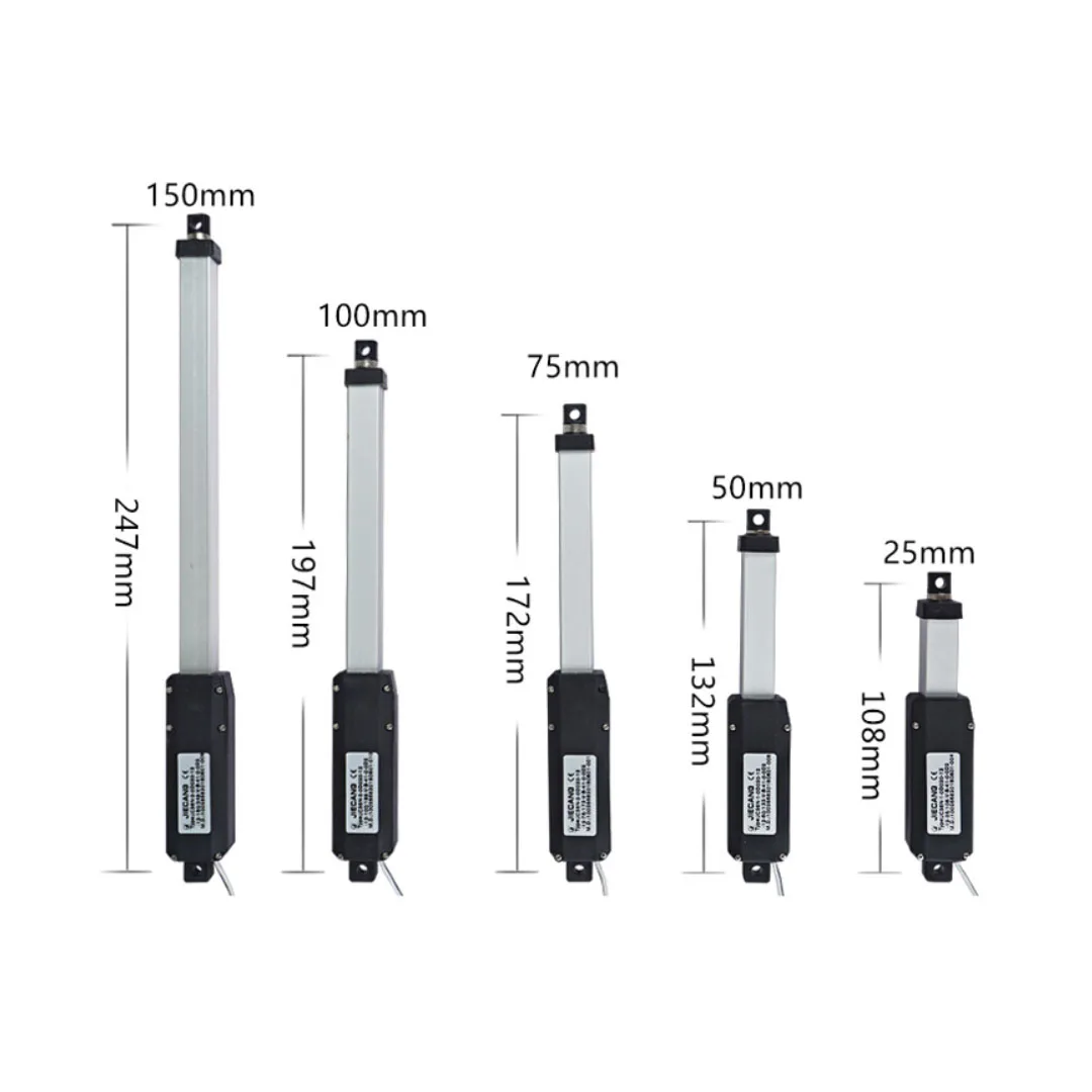 

LA08 Mini Linear Acutator With Remote Control and Two Bracket 20N 15mm/s Aluminum Alloy Small Linear Motor