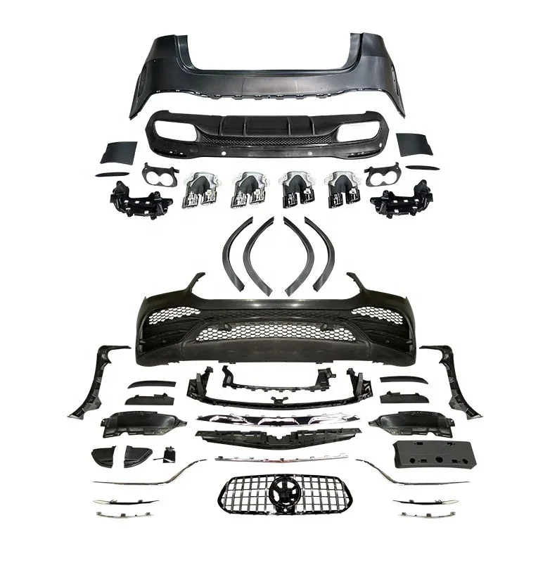 

Car-accessories BodyKit For 2020 GLE W167 Upgrade GLE53 AMG Front Rear Car Bumpers with grills