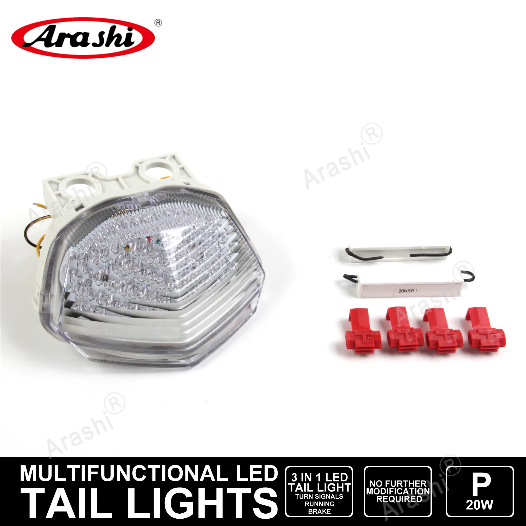 

NINJA 250R EX250 2008-2012 мотоциклетный светодиодный задний фонарь указателя поворота стоп-сигнал для KAWASAKI NINJA250R EX-250 2009 2010 2011 12