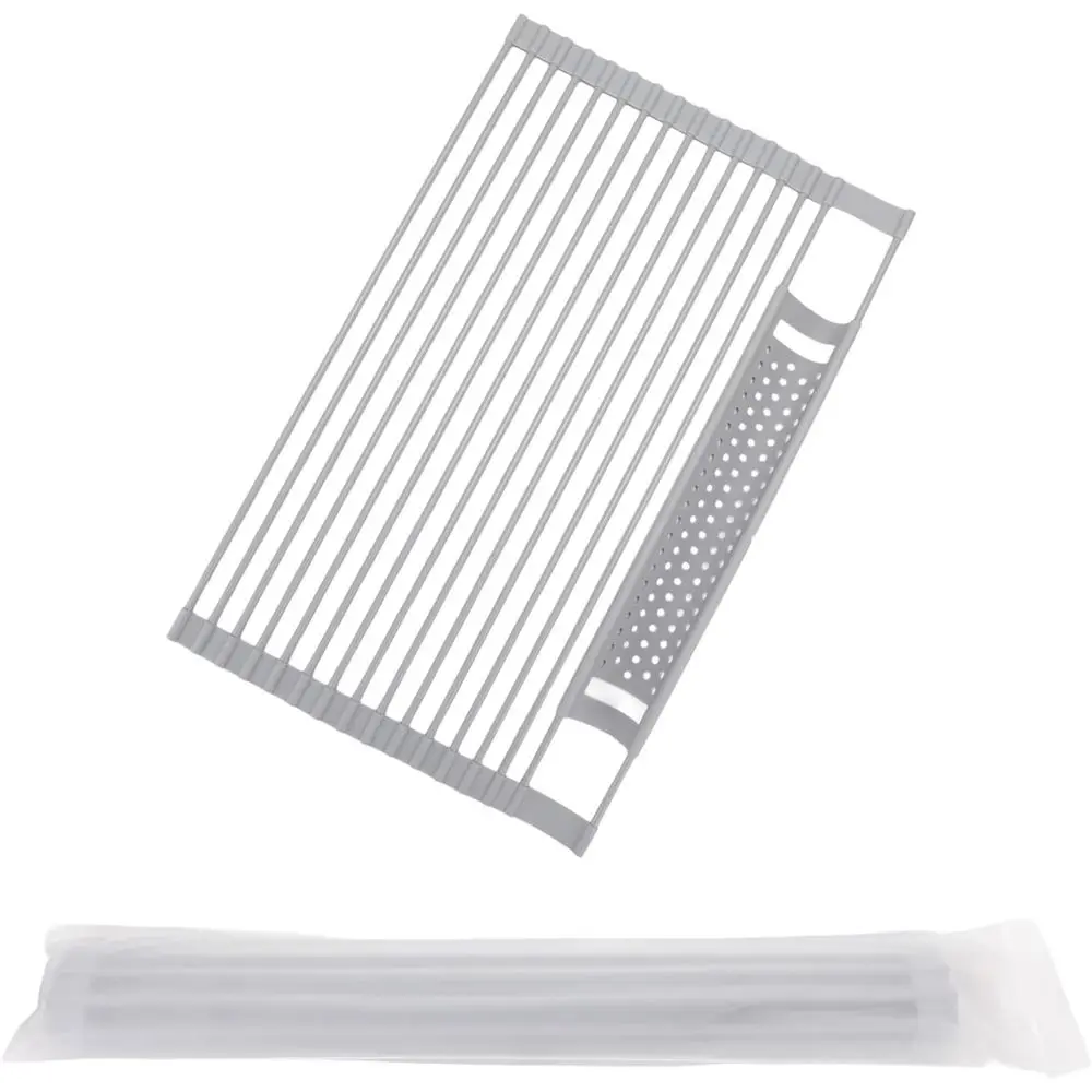 

Roll Up Dish Drying Rack, Silicone All Inclusive Portable Drainer or Kitchen Sink Counter sideboard cabinet kitchen cabinet