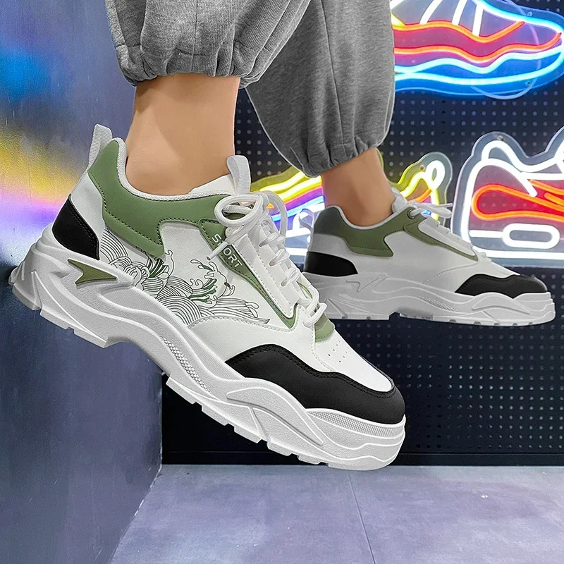 

Versatile Men's Leisure Sneakers Men Lightweight Comfy Sports Walking Shoes Fashion High-quality Chunky Shoes Male Footwear