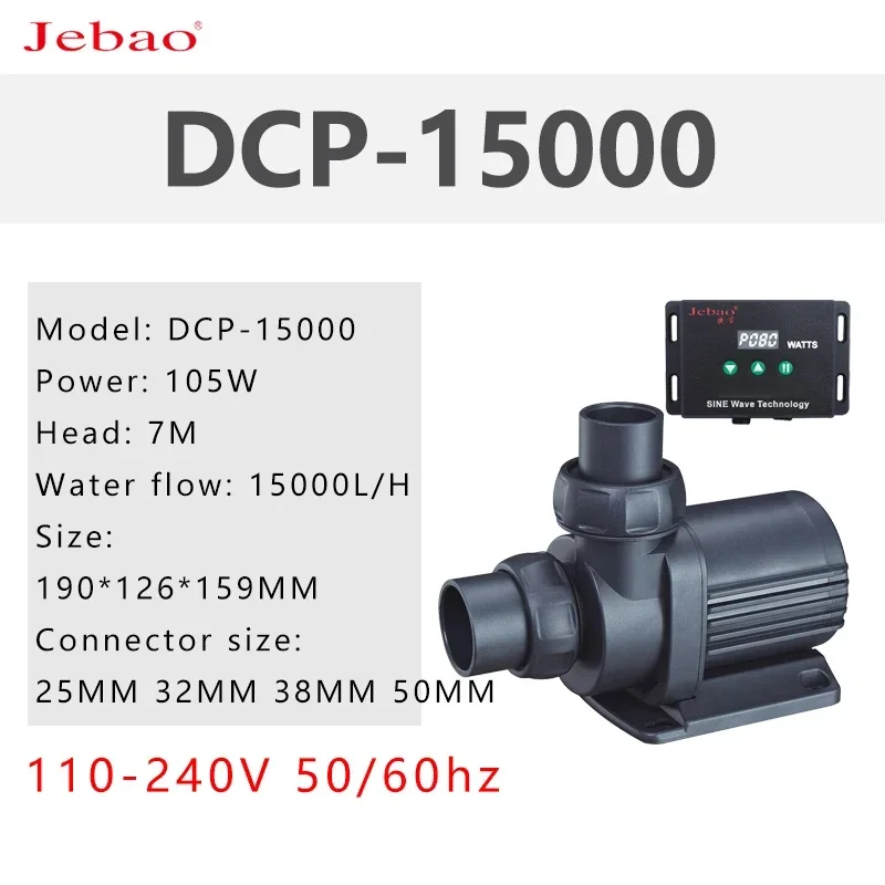 Jebao DCP 3000 4000 5000 6500 8000 10000 15000 18000 20000 Superstille spaarpomp DCP2500 DCP3500 aquarium water