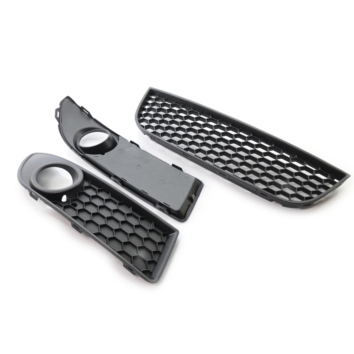 Per VW POLO-GTI 2006 ~ 2009 MK4 9N3 ABS Nero 6Q0853665E 1 Coppia Auto Paraurti Anteriore Inferiore Fendinebbia Griglia di Sfiato Griglia di Copertura Della Cassa