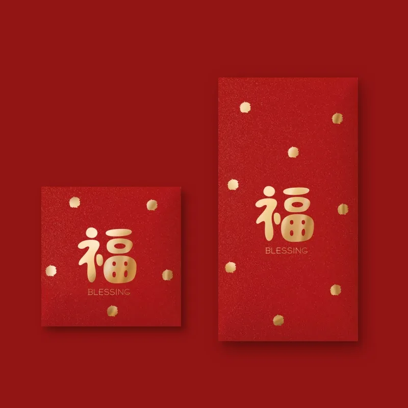 10 unids/set 2026 Año del Caballo sobres rojos de estilo chino Festival de Primavera dinero de la suerte bendición bolsillo paquete rojo decoración de Año Nuevo