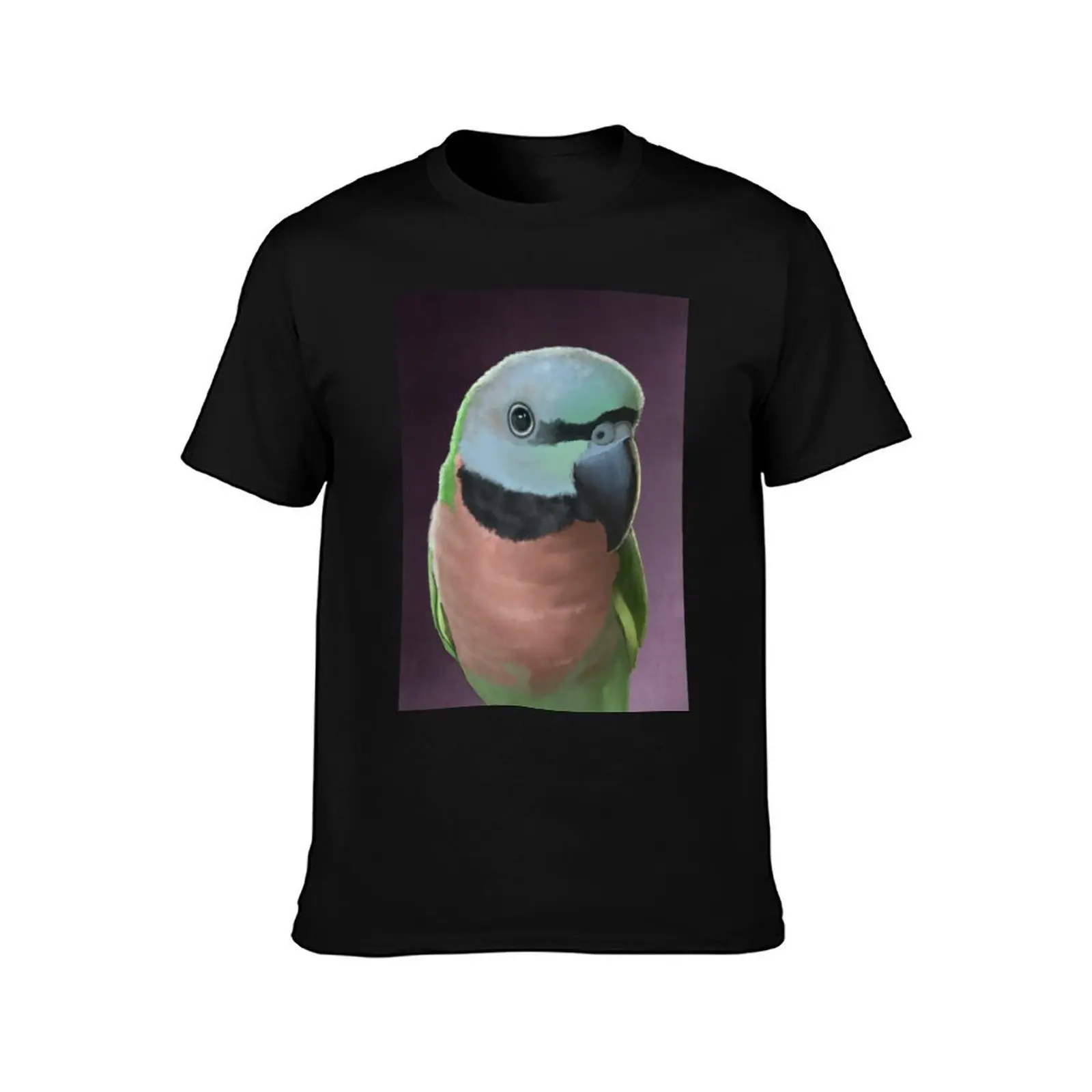 Mustache Parakeet (Female) T-Shirt Outdoor Sports Short Sleeve Top T-Shirt