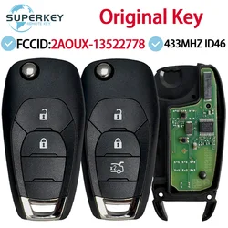 Original OEM For Chevrolet Holden Colorado Cruze Sonic Trax Spark Aveo 315MHZ 433MHz ID46 PCF7941E Flip Remote Car Key
