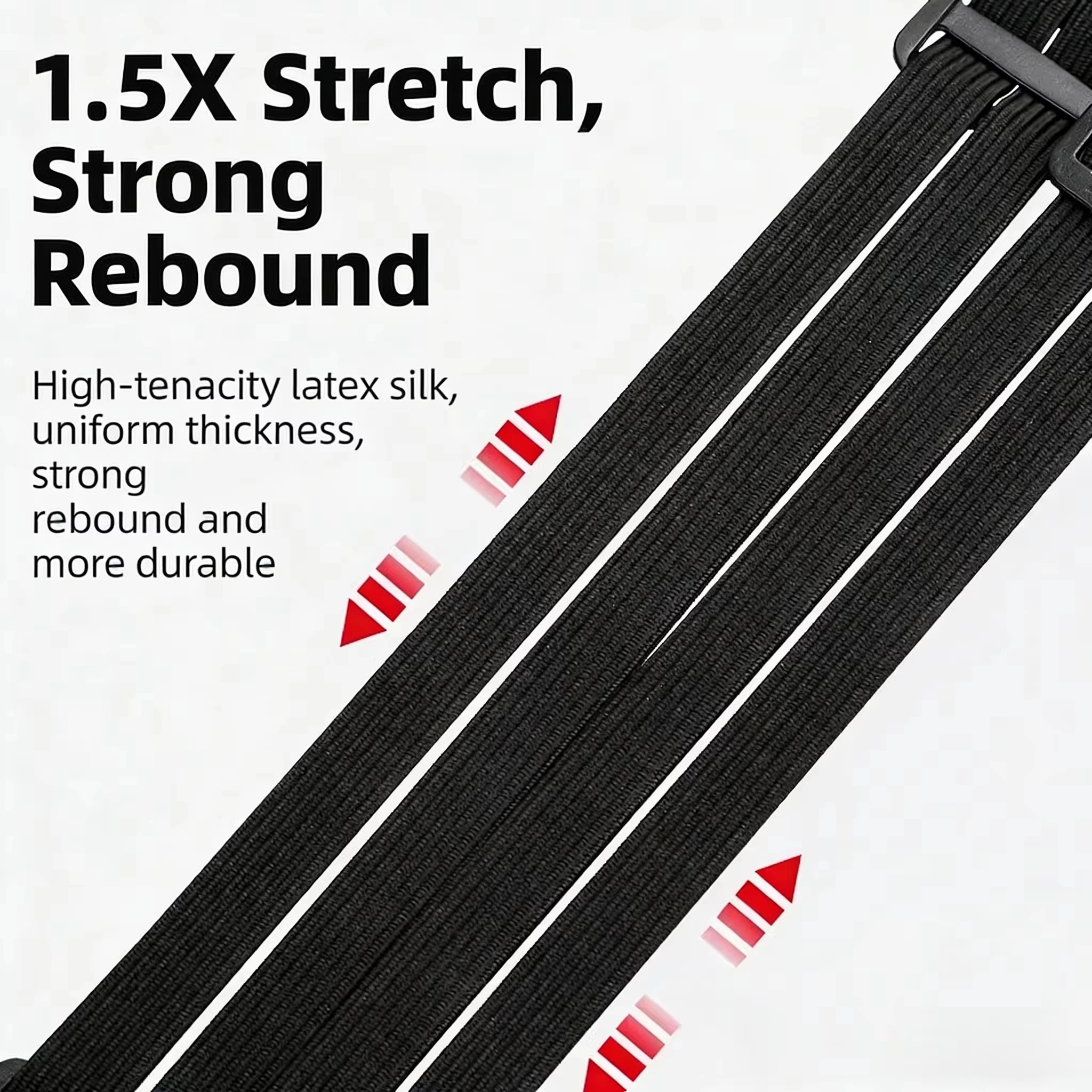 Universal Elastic Strap with Hooks 4-Claw Motorcycle Luggage Net Helmet Rope Adjustable Cargo Tie Down for Bike Bicycle ATV Moto view 5
