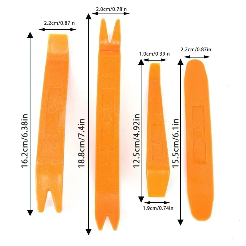 2026 Newest Plastic Car Radio Door Clip Panel Trim Dash Audio Removal Pry Tool Repairing 4Pcs 1 Set