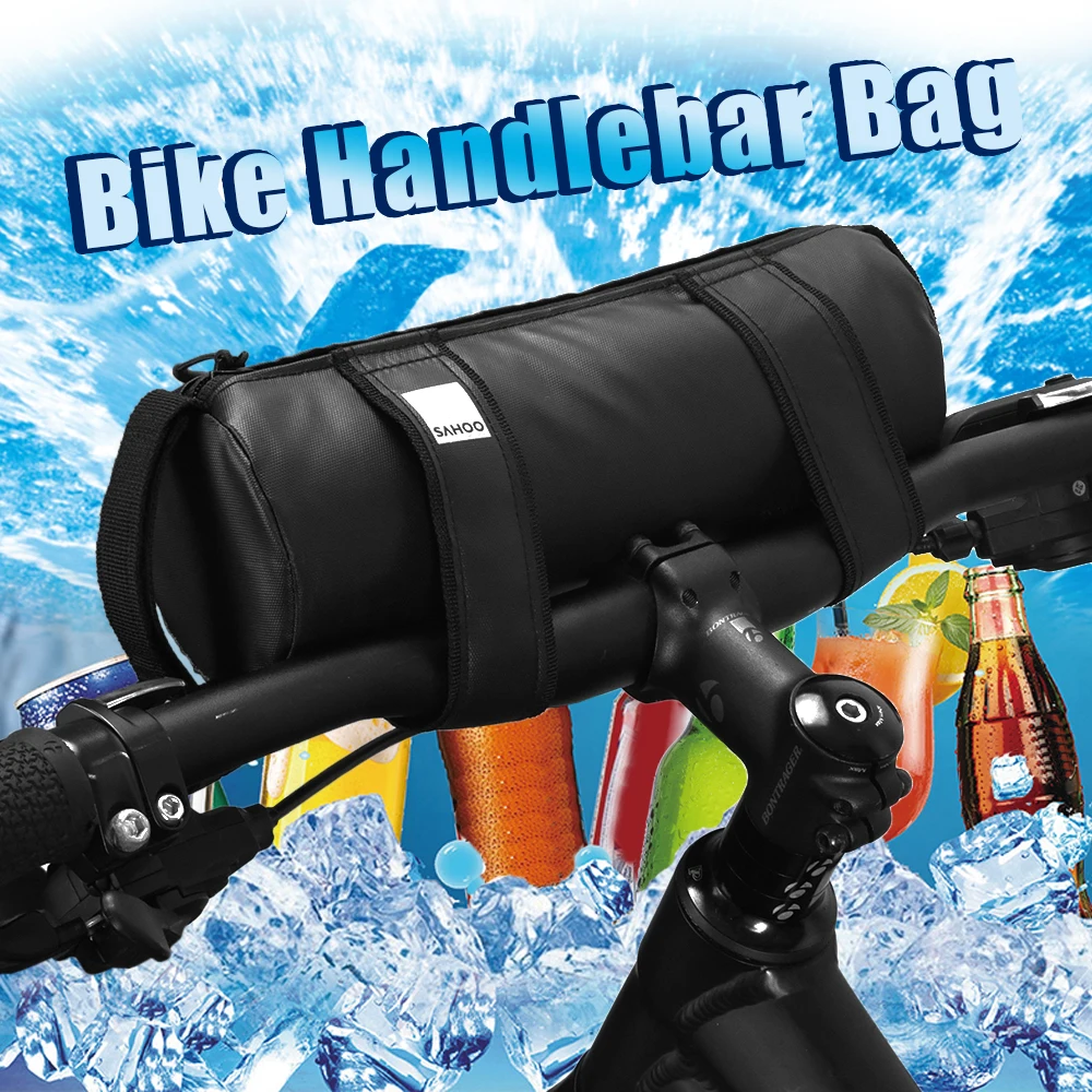 Bike Handlebar Bag Cycling Top Tube Bag Bike Bicycle Front Frame Bag Cycling Strap-on Storage Bag