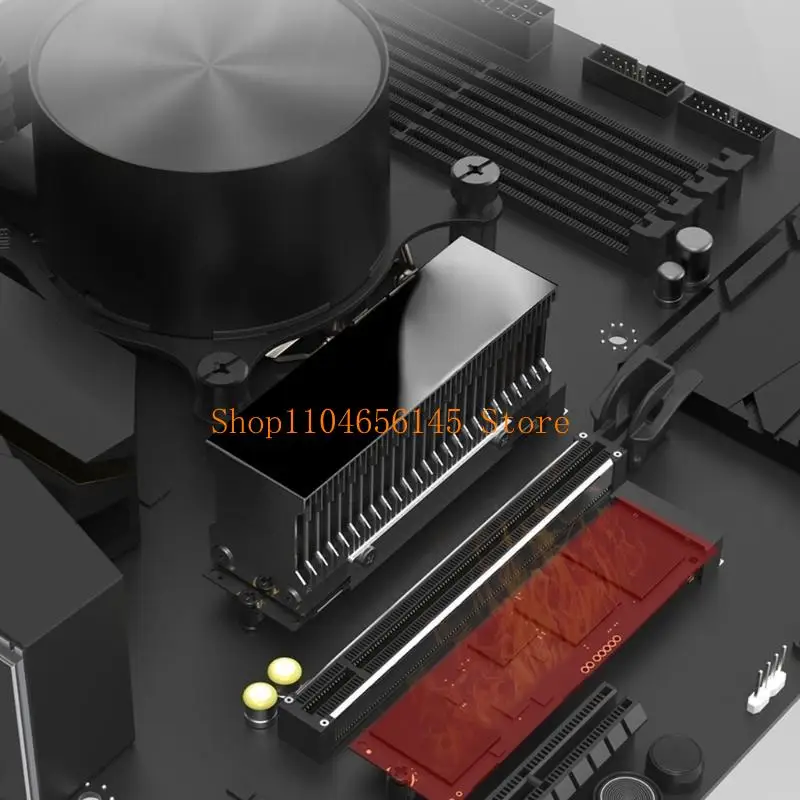 652F M15 2280 Solid-State Drive Radiator All Aluminum Heat Pipe Passive Cooling