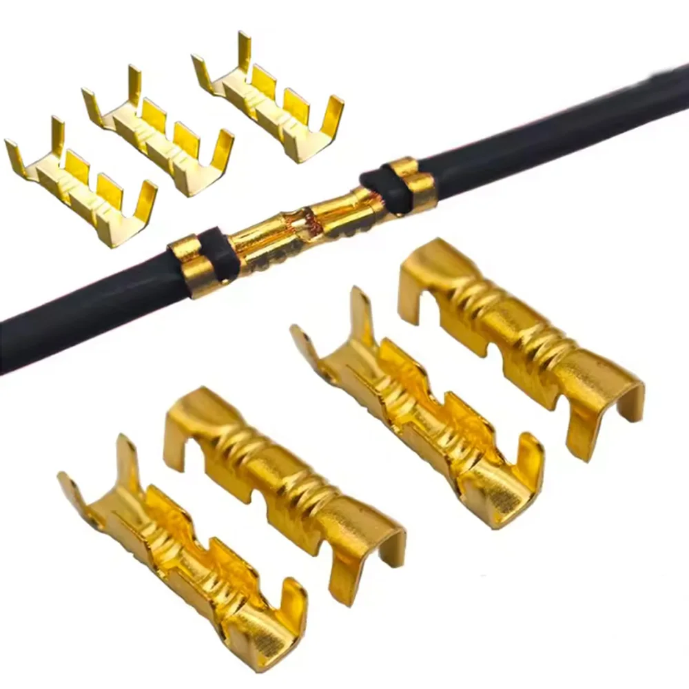 60/120PCS 453U-shaped Electrical Cable Connectors Tab Cold Insert Wire Connector Electricos Small Ceeth Terminal 0.3 -2.5mm²