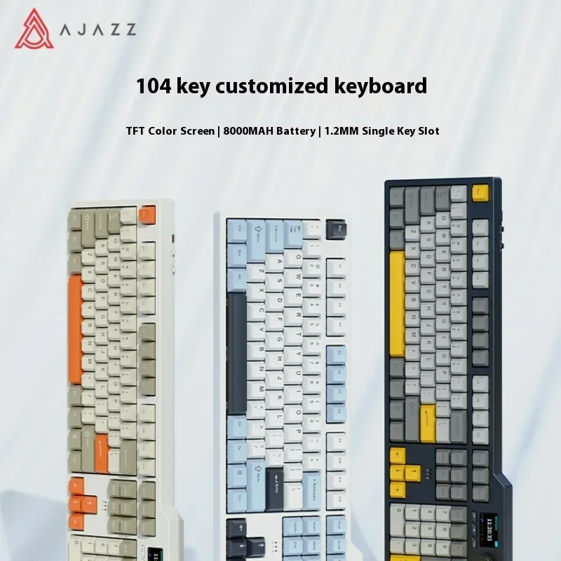 Ajazz Ak35i V3 Mechanical Keyboard Wired 104 Key Esports Game Office Multi-Scene Universal High-Looking Appearance Feel Good