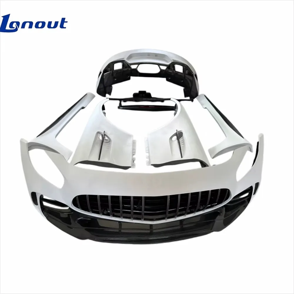 Lightweight Retrofit Upgrade Kit forfor  mercedes for amg GT Modified GTR Style Semi Carbon Fiber Large Surround Body Kit