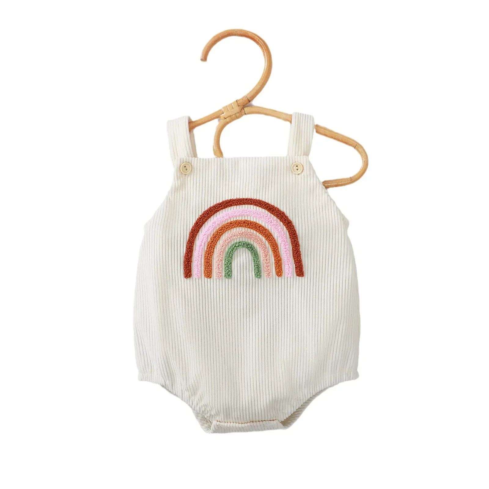 Summer Cotton Rainbow Towel Embroidery Camisole Comfortable & Easy Care