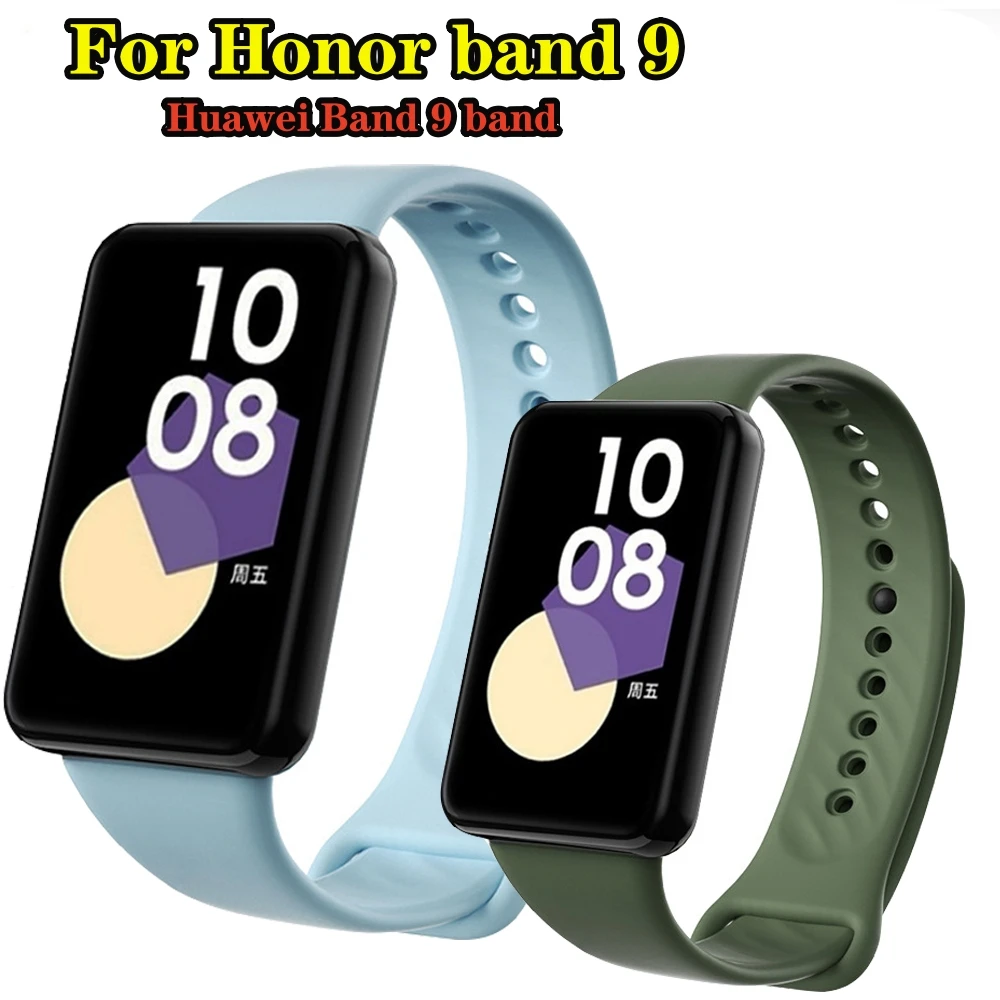 Siliconen Band Voor Honor Band 9 Armband Vervangende Riem Aan Voor Huawei Band 9 Zachte Tpu Polsbandjes