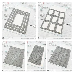 New Postage Grid Cover Metal Cutting Dies Scrapbook Making Paper Card Album DIY Craft Template Decoration Frames Die