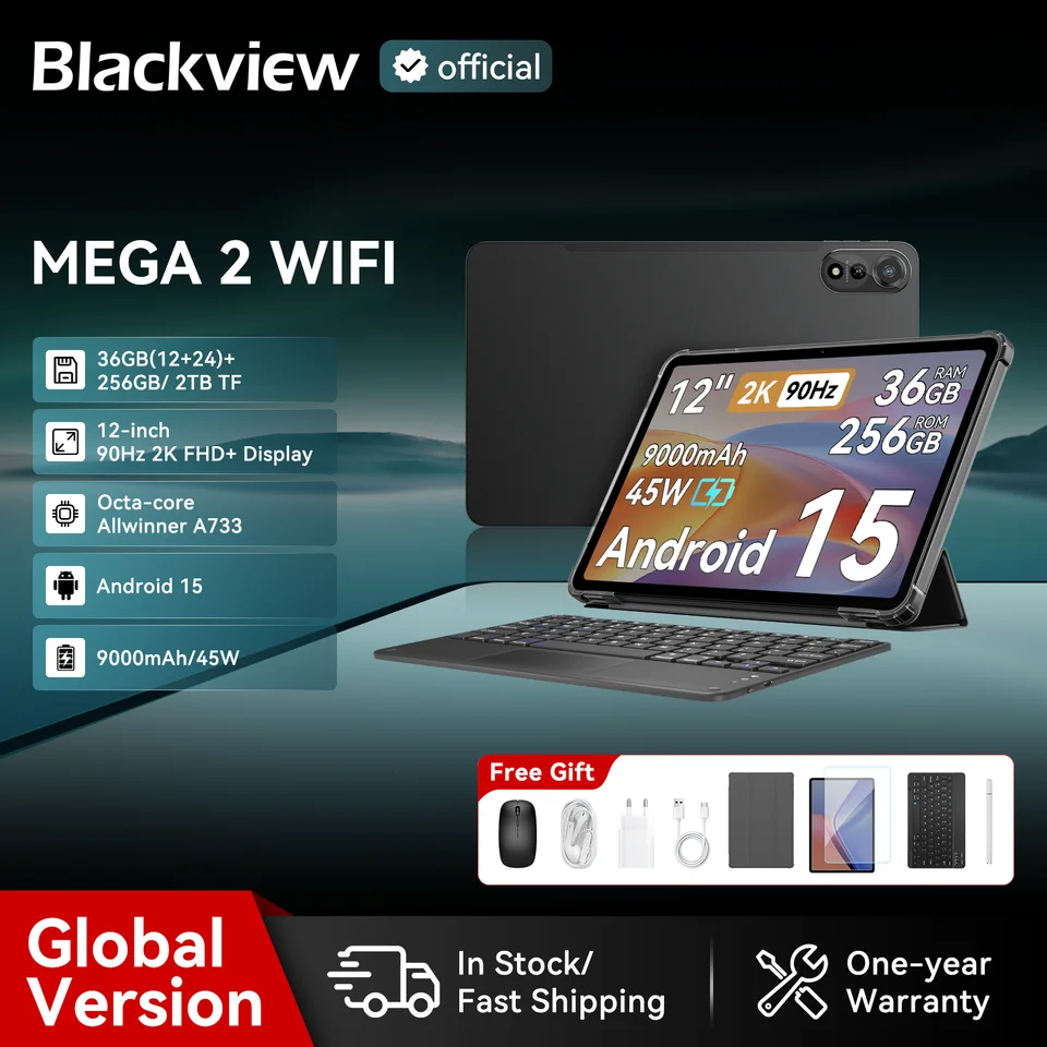 Blackview MEGA 2 12'' 2K Tablet 12GB 256GB