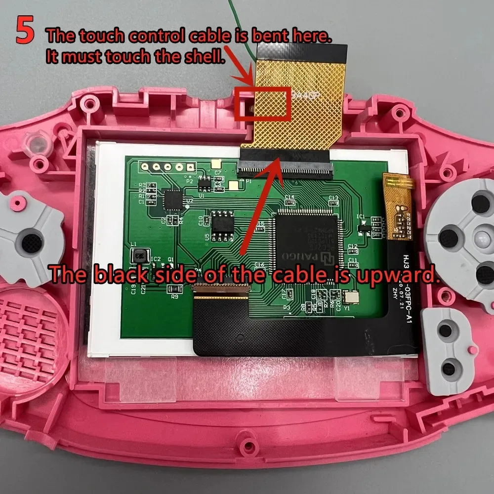 2024 Nowy, oryginalny ekran LCD IPS o wysokiej jasności, 3.0 cala, do konsoli Game Boy Advance GBA — zdjęcie produktu 5