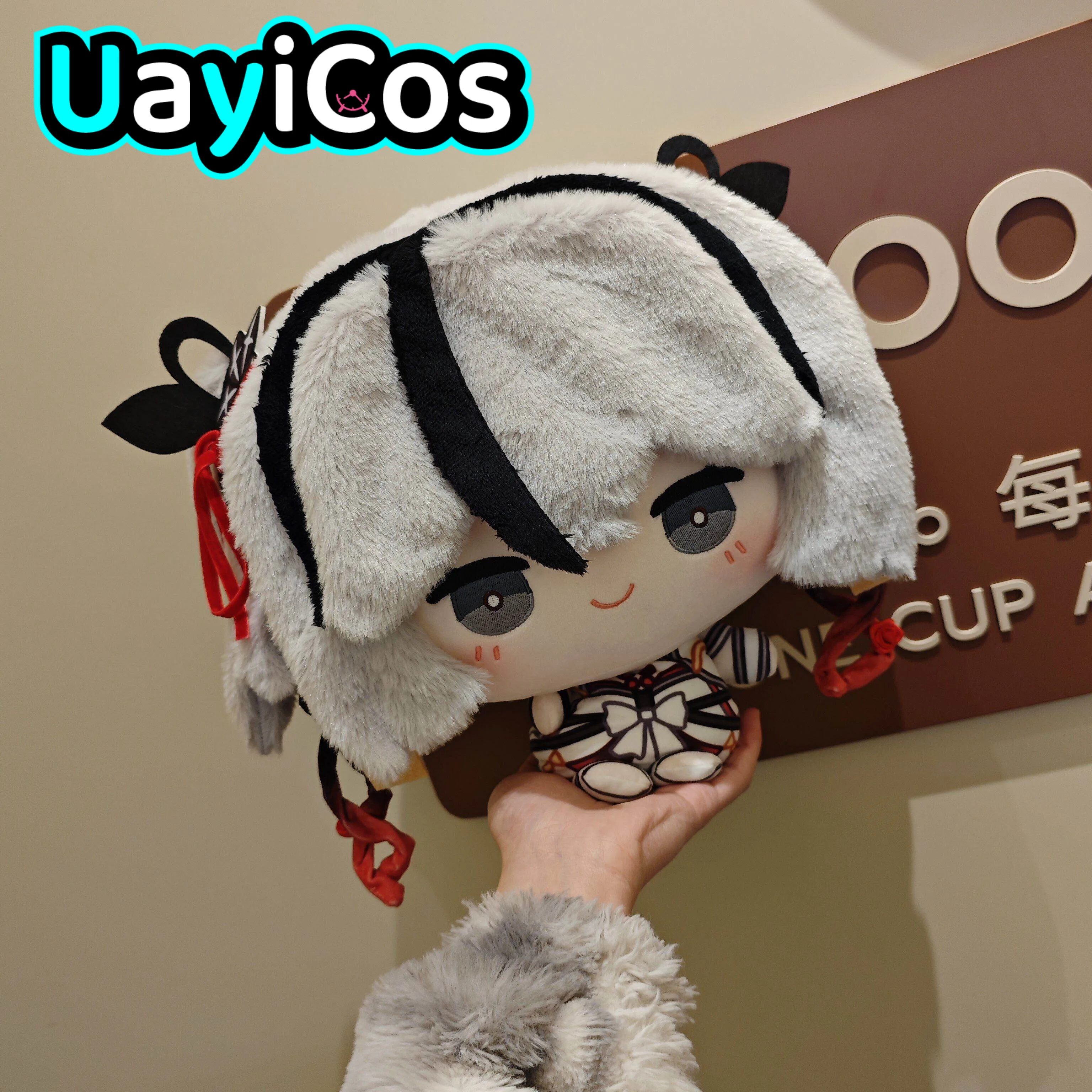

30cm Wuthering Waves Camellya Big Head Stuffed Plushie Doll Clothes Pillow Cartoon Ornament Anime Game Toy Gifts Cosplay