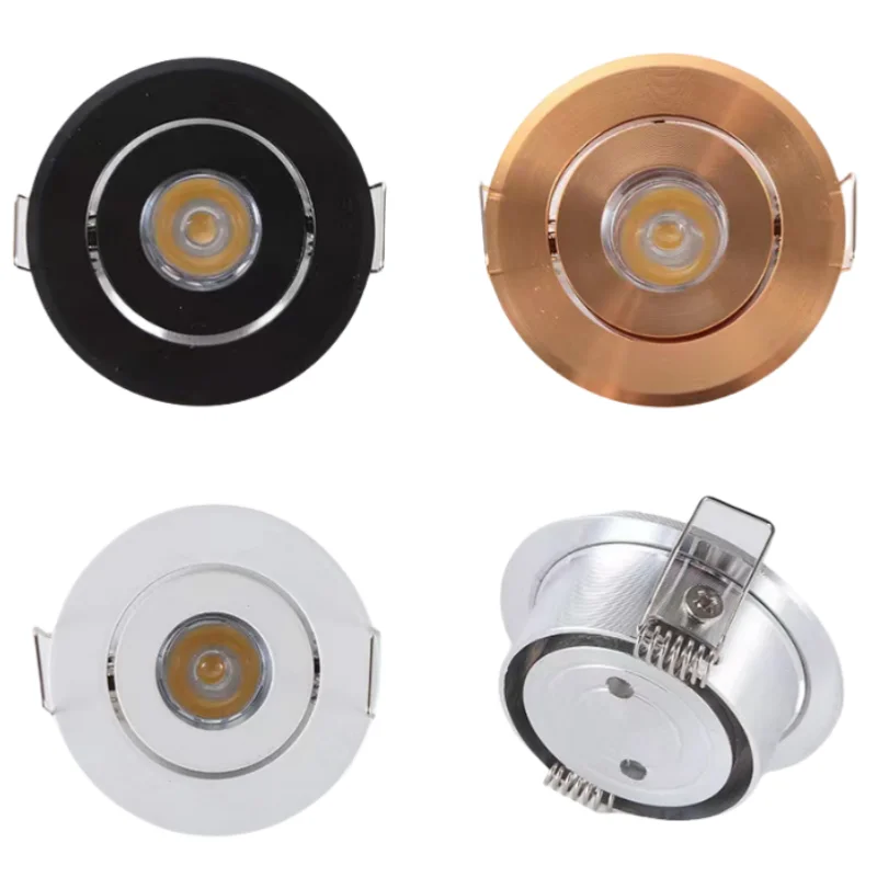 Dimmable LED new mini downlights 1W/3W spotlights Embedded sky lights AC85-265V Seiko aluminum home commercial lighting