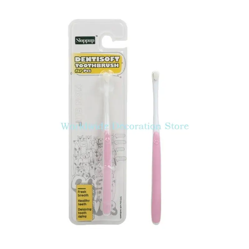 Q39B Soft Tooth Brush Small-Head Cleaning Pet Toothbrush Remove Bad Breath Tooth Brush Dog Care Mouth Clean