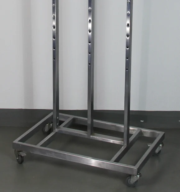 RH-GR-SP5 900*600*1800mm Movable metal Coat racks Four Feet Garment Stand Clothes Hanger Rack with wheels