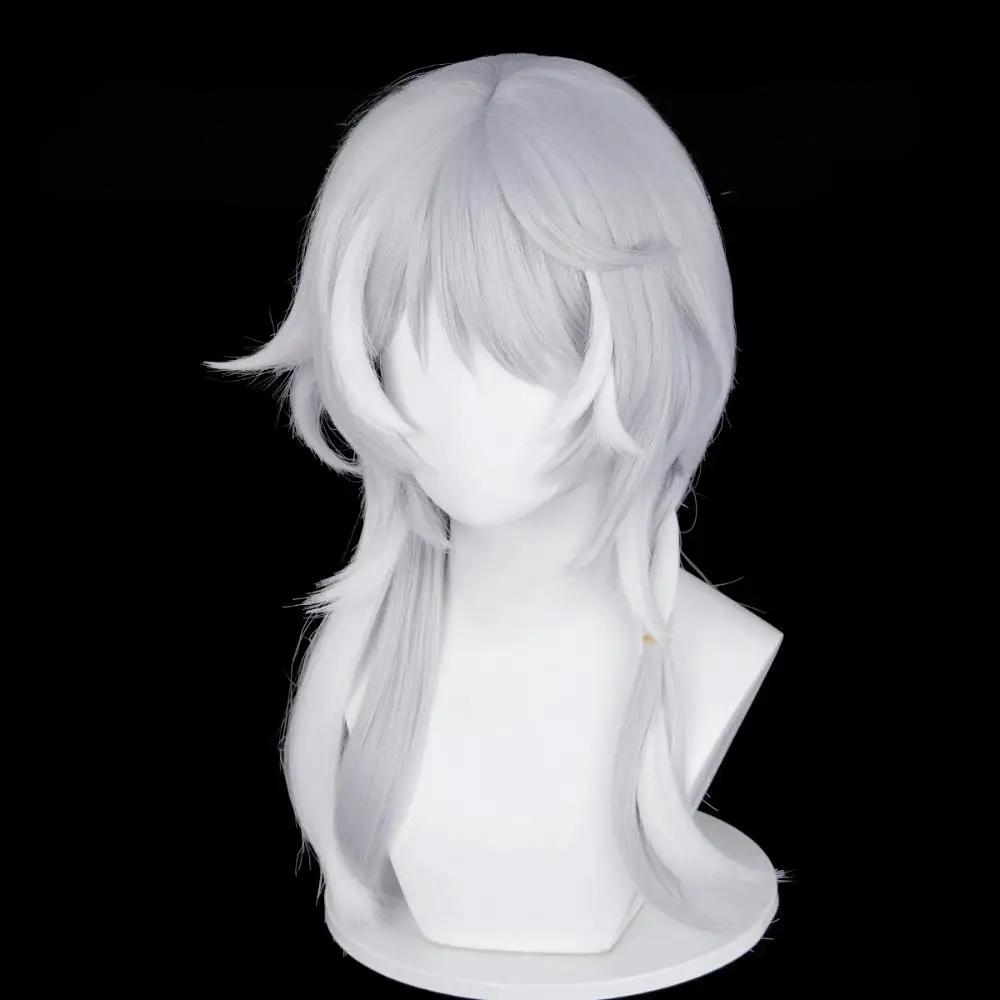 Nouveau jeu 2025 Honkai: Star Rail chiffre Cosplay perruque Cifera argent blanc cheveux longs résistant à la chaleur perruques synthétiques Halloween accessoire