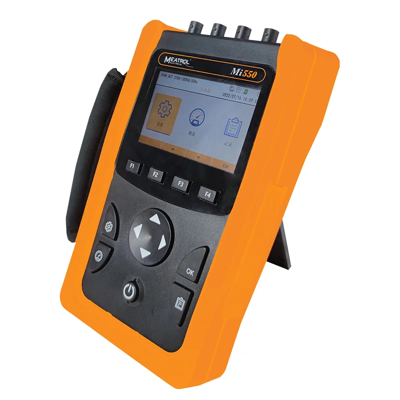 Mi550 Handheld Power Quality Analyzer  Digital Multimeter for Electrical Data tools  current volt harmonics waveform display