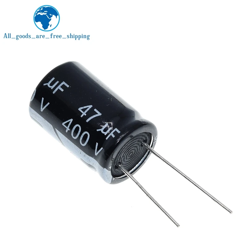 Imagem -02 - Tzt 10 Peças 400v 47uf Capacitor Eletrolítico 47uf 400v 105c 16x25 mm