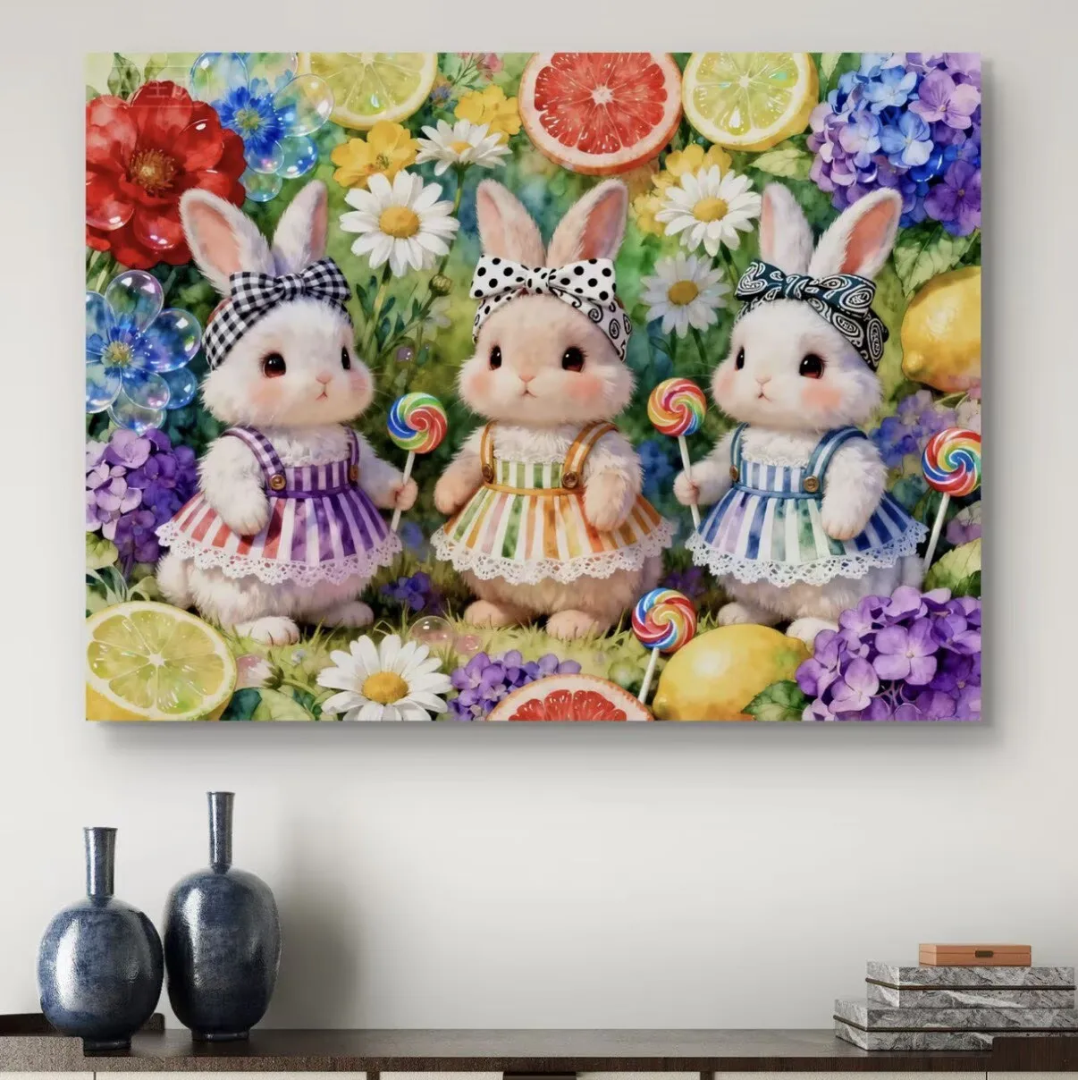 

Набор для вышивания крестиком 9CT 14CT с принтом кроликов, рукоделие, декор для дома, с иглами и нитками